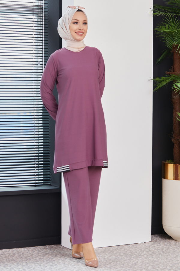 TUNIK PANTOLON Lila - 3759 LİLA