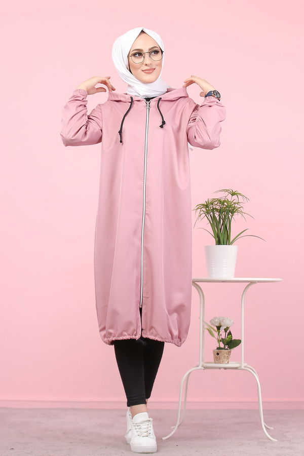 Kapüşonlu Kap Pembe - 7087 PEMBE
