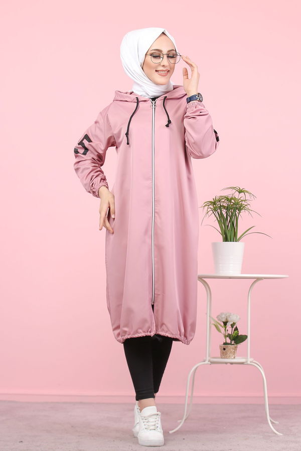 Kapüşonlu Kap Pembe - 7087 PEMBE