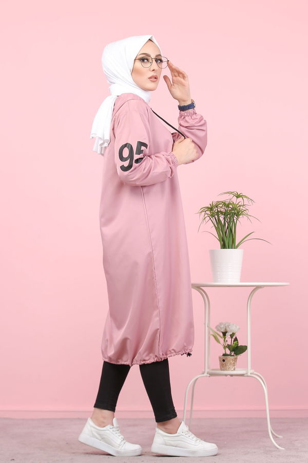 Kapüşonlu Kap Pembe - 7087 PEMBE