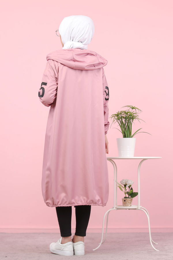 Kapüşonlu Kap Pembe - 7087 PEMBE