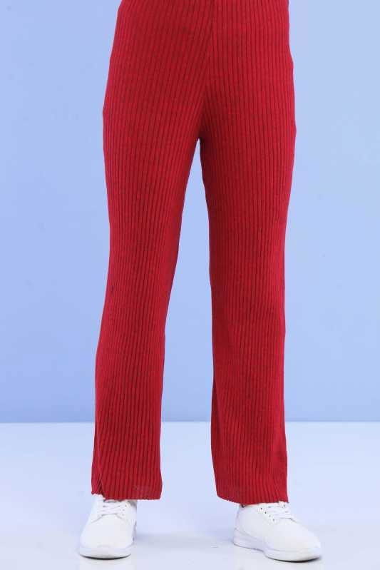 Fitilli Pantolon Siyah  Bordo - 6820 BORDO