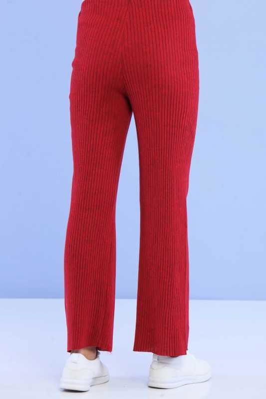 Fitilli Pantolon Siyah  Bordo - 6820 BORDO
