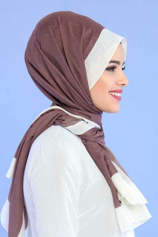 Şal Siyah Kahverengi - 6626 KAHVERENGİ
