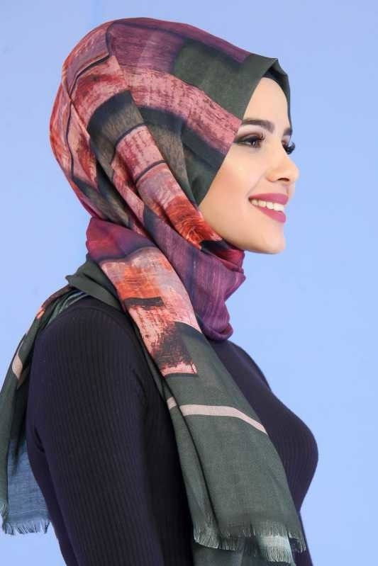 Şal Siyah Yeşil - 6833 YEŞİL