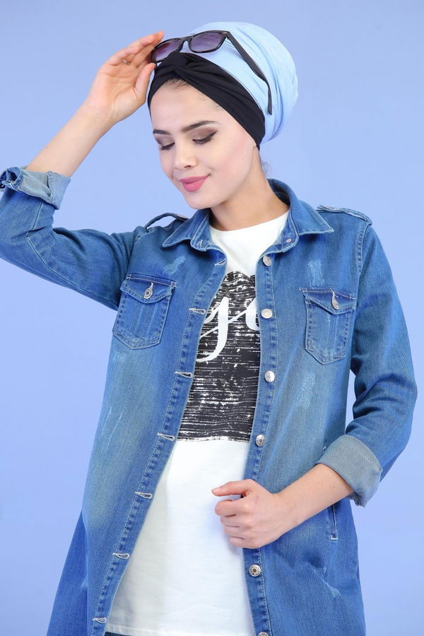 Kot Ceket Kot Rengi - 02 6693 Mavi - 6693