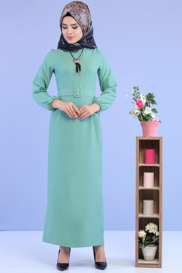 Elbise Kemer Mint - 02 7018 Yeşil - 7018