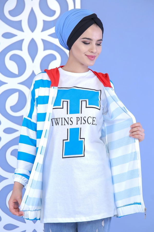 Hırka Tunik Mavi - 02 5123 Mavi - 5123