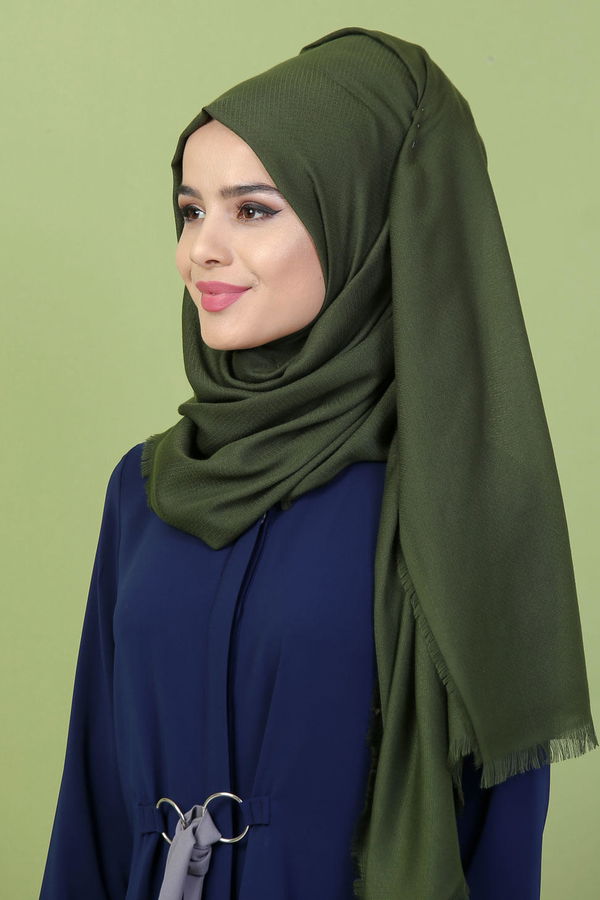 Keten Şal Haki - 02 7113 Haki - 7113