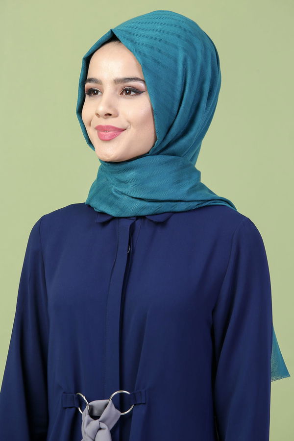 Keten Şal Zümrüt  Yeşil - 7148
