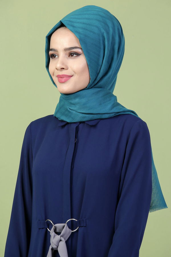 Keten Şal Zümrüt  Yeşil - 7148