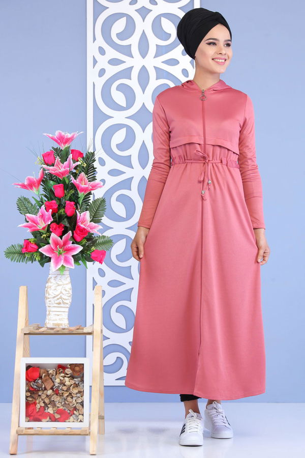 Kapşonlu Kap Gülkurusu - 02 7161 Pembe - 7161
