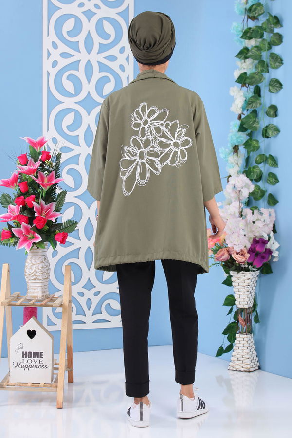 Baskılı Kap Haki - 02 7188 Haki - 7188