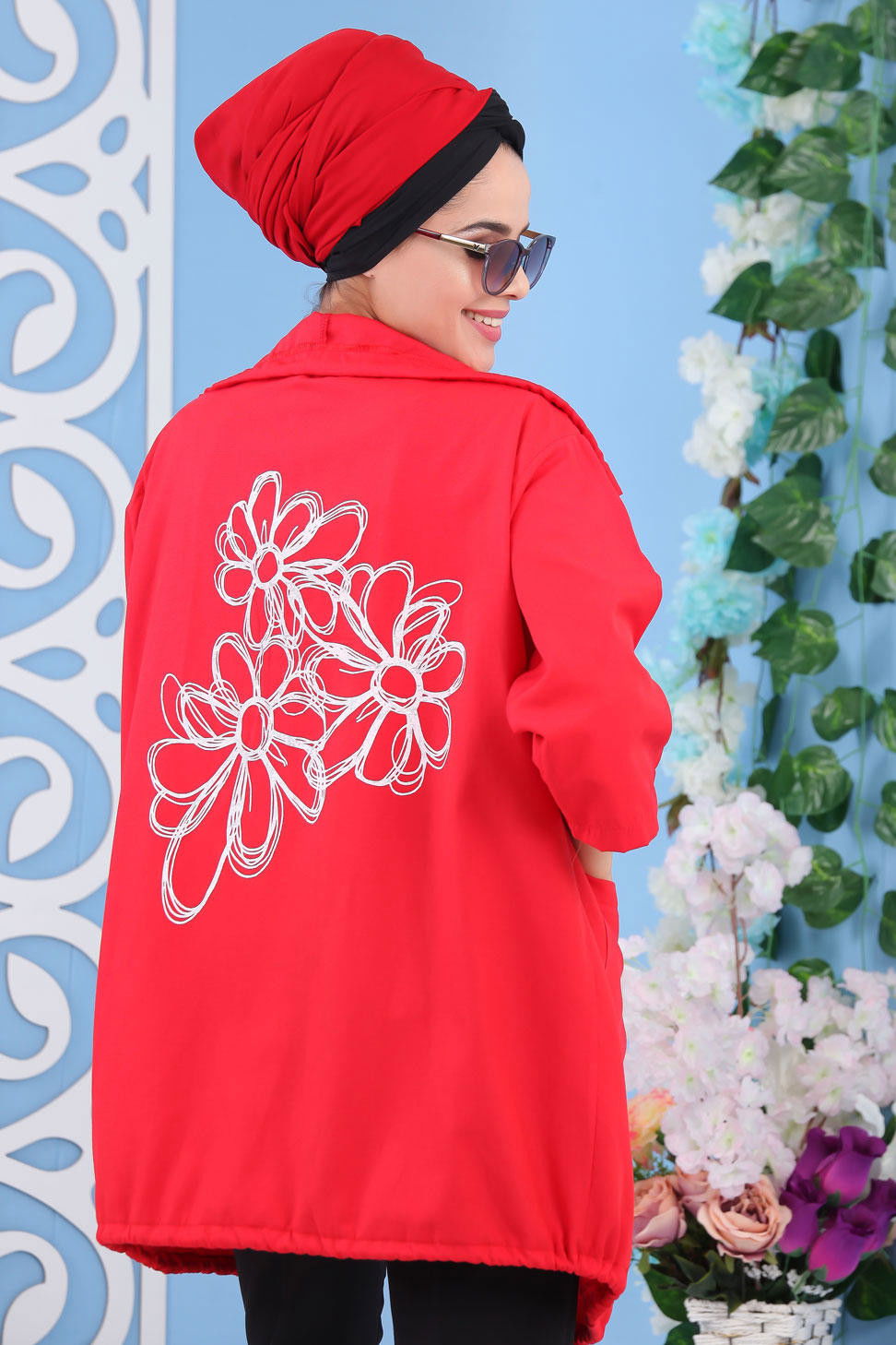 Baskılı Kap Kırmızı - 02 7188 Kırmızı - 7188