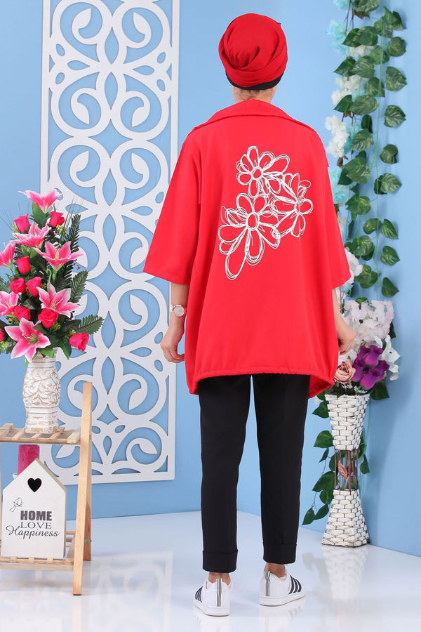Baskılı Kap Kırmızı - 02 7188 Kırmızı - 7188