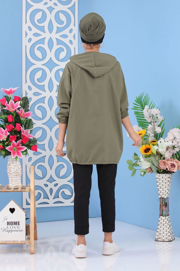 Kapşonlu Kap Haki - 02 7235 Haki - 7235
