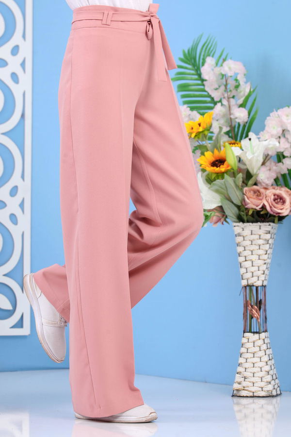 Bol Paça Pantolon - Pudra 02 6396 Pembe - 6396