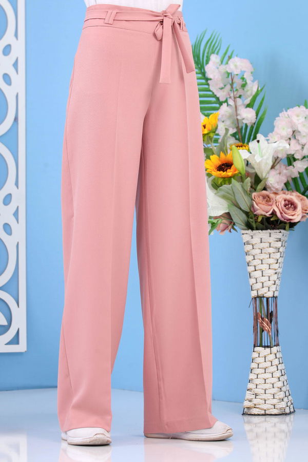 Bol Paça Pantolon - Pudra 02 6396 Pembe - 6396