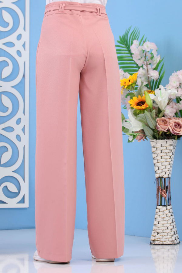 Bol Paça Pantolon - Pudra 02 6396 Pembe - 6396