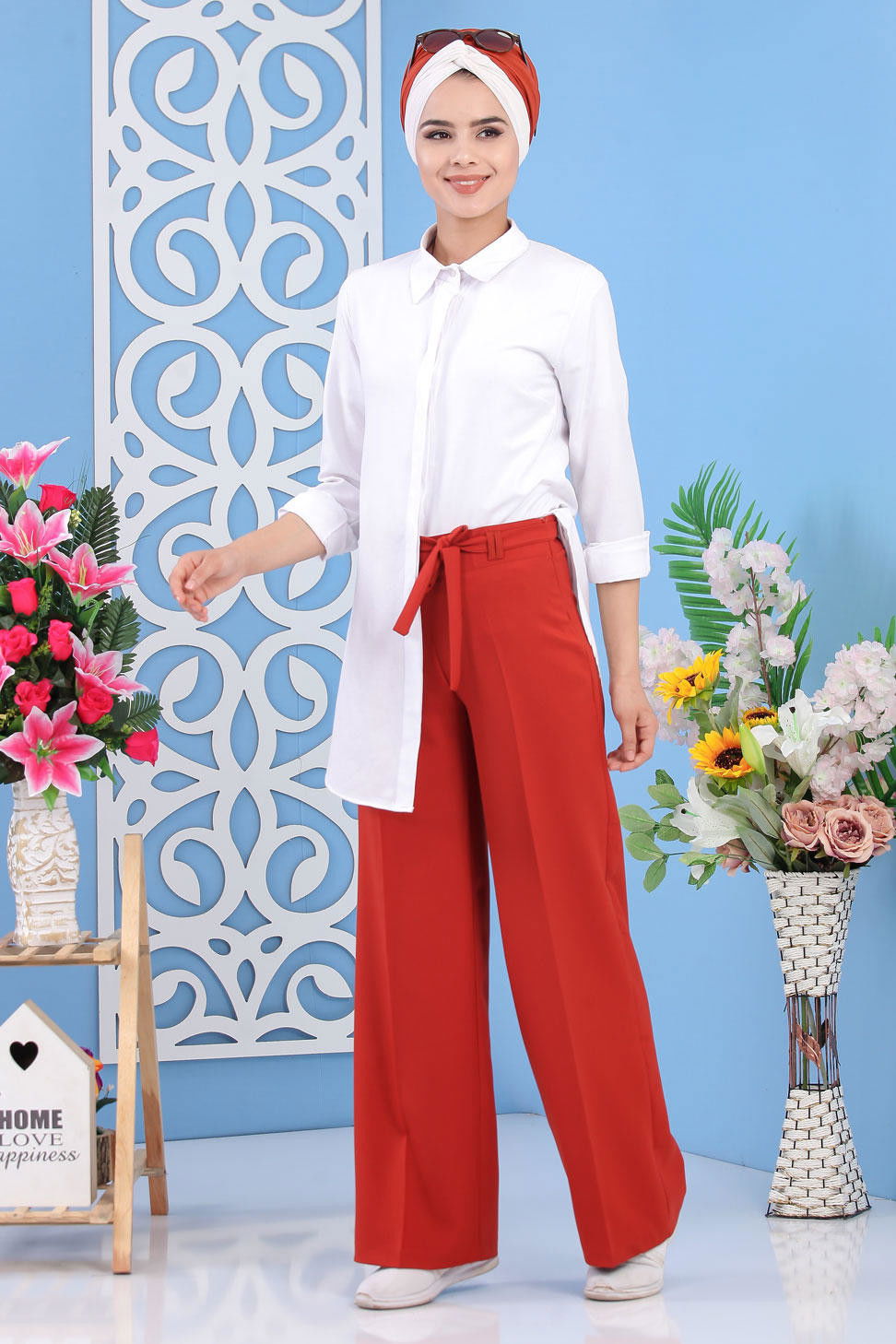 Bol Paça Pantolon - Kiremit 02 6396 Kiremit - 6396