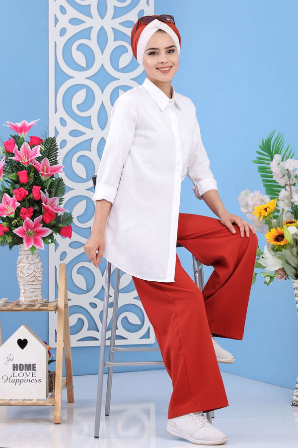 Bol Paça Pantolon - Kiremit 02 6396 Kiremit - 6396