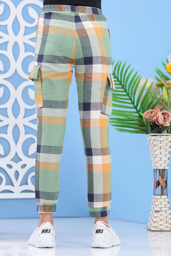 Ekose Kargo Pantolon Yeşil - 02 7262 Yeşil - 7262