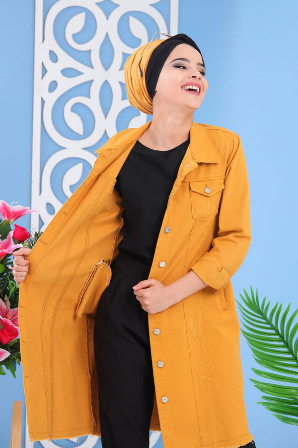 Kot Ceket Hardal - 02 6693 Sarı - 6693