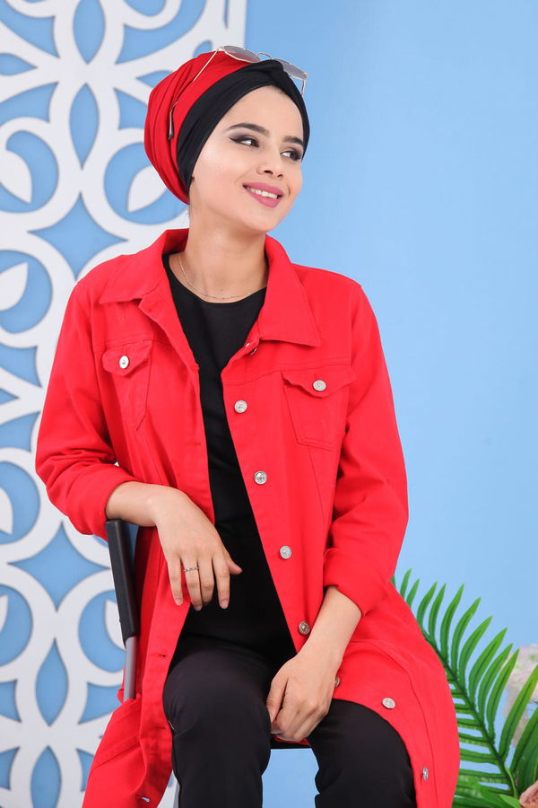 Kot Ceket Kırmızı - 02 6693 Kırmızı - 6693 Kırmızı