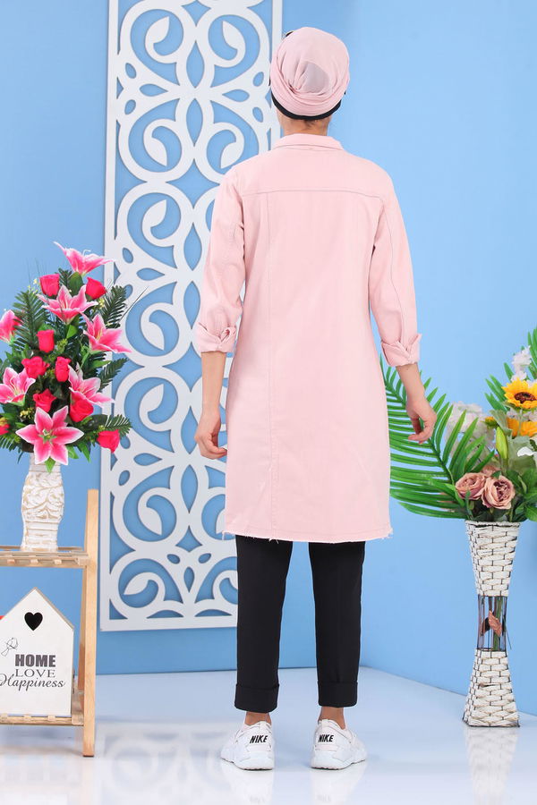 Kot Ceket Pudra - 02 6693 Pembe - 6693