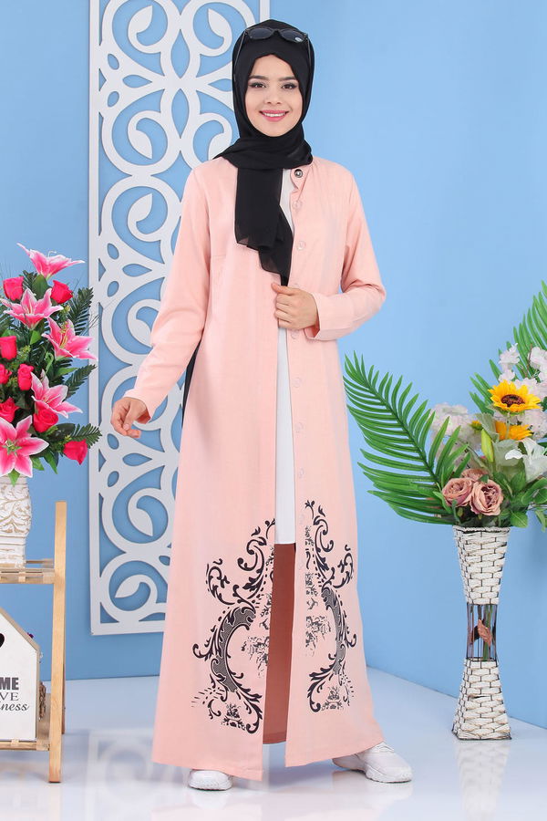 İşlemeli Kap Somon - 02 0857 Lila - 857