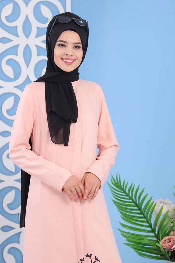 İşlemeli Kap Somon - 02 0857 Lila - 857