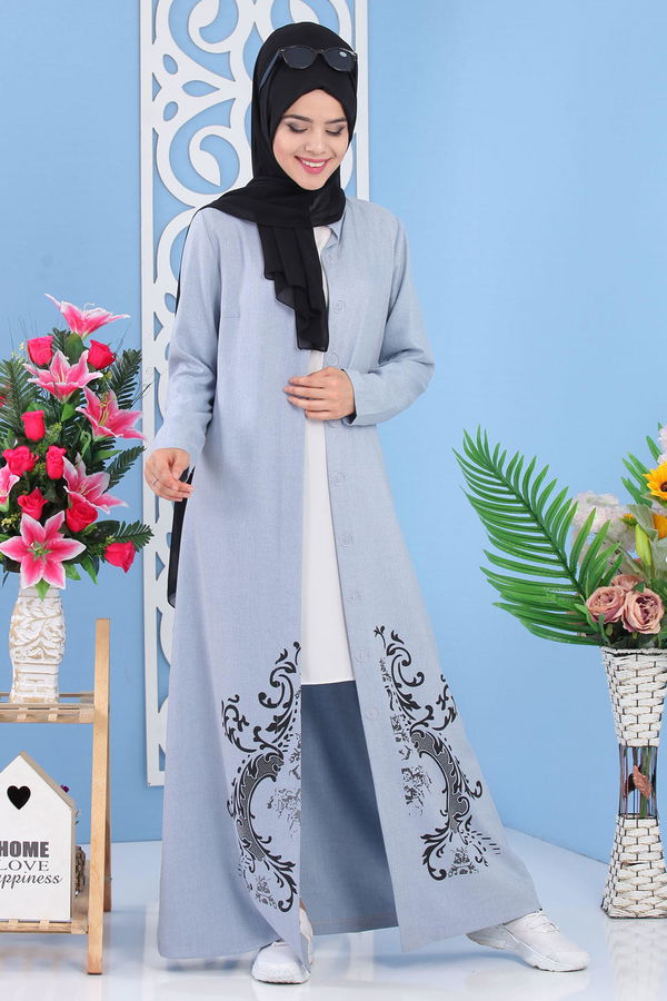 İşlemeli Kap Mavi - 02 0857 Mavi - 857