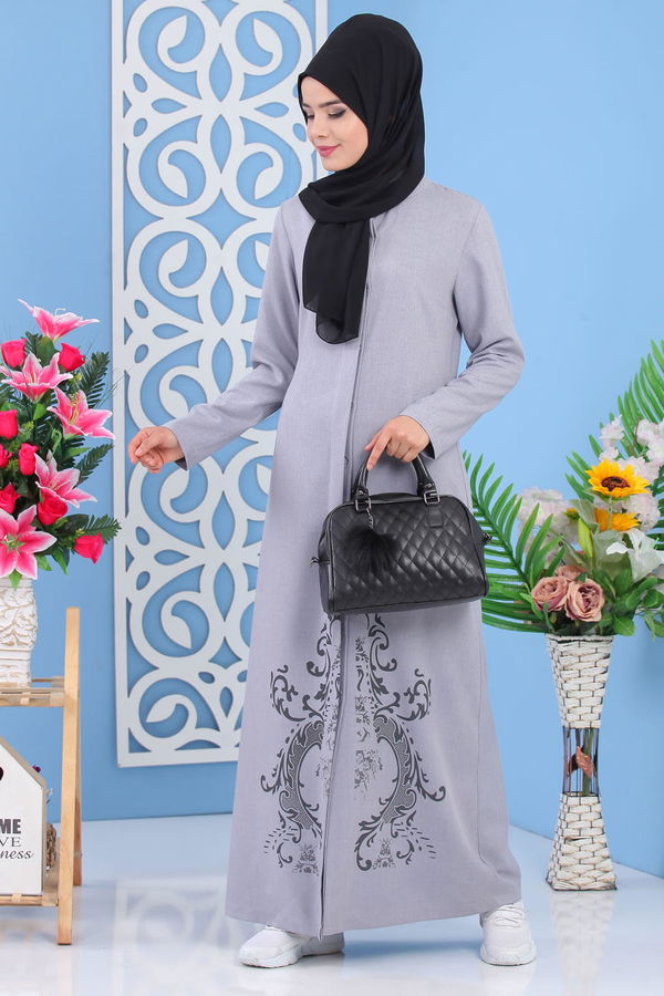 İşlemeli Kap Gri - 02 0857 Gri - 857 GRİ