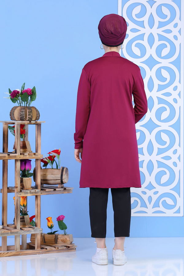 Hırka Jile - Mürdüm 02 7323 Mürdüm - 7323