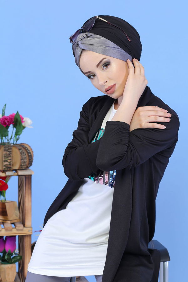 Hırka Jile - Siyah 02 7323 Siyah - 7323