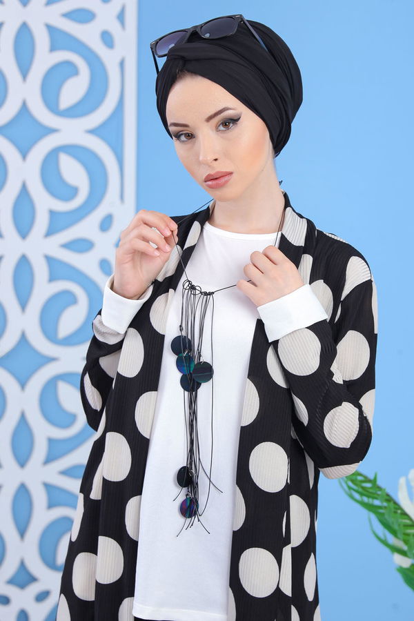 Hırka Jile Siyah - 02 7373 Siyah - 7373