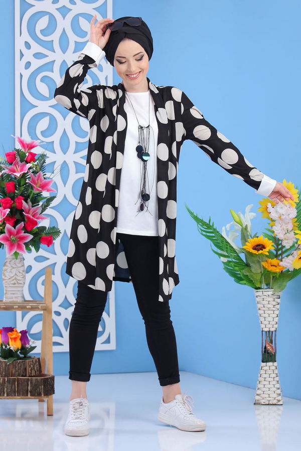 Hırka Jile Siyah - 02 7373 Siyah - 7373