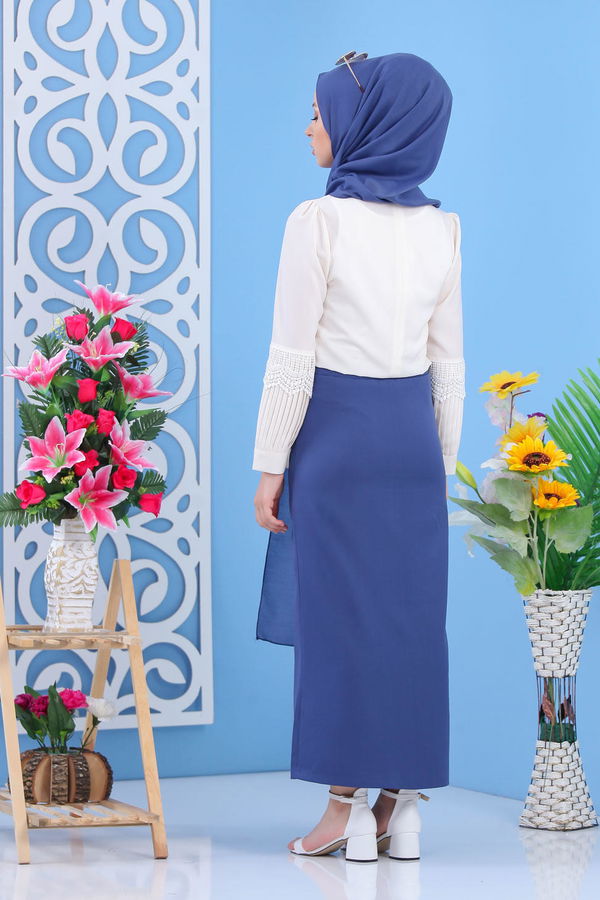 Etek Saks - 02 7408 Mavi - 7408
