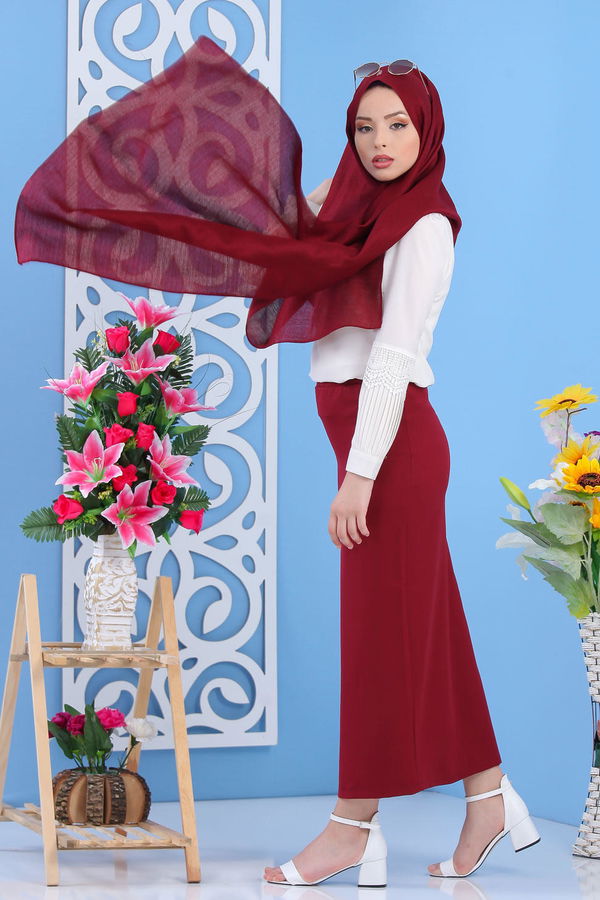 Etek Bordo - 02 7408 Bordo - 7408