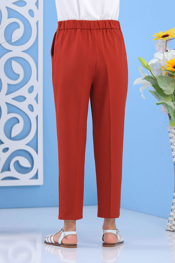 Beli Lastikli Pantolon Kiremit - 02 7407 Kiremit - 7407