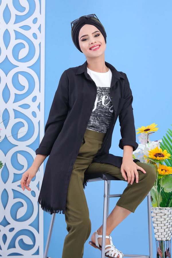 Beli Lastikli Pantolon Haki - 02 7407 Haki - 7407