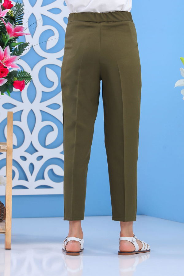 Beli Lastikli Pantolon Haki - 02 7407 Haki - 7407
