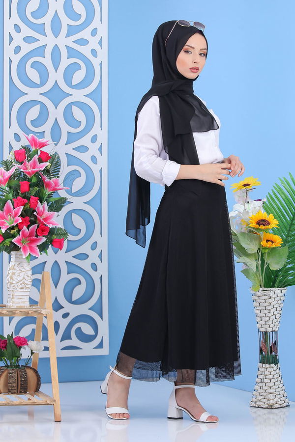 Tüllü Etek Siyah - 02 7412 Siyah - 7412 SİYAH