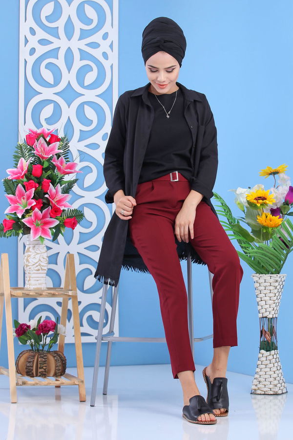 Pantolon Kemer Bordo - 02 7418 Bordo - 7418
