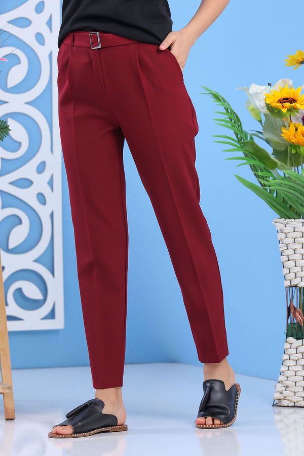 Pantolon Kemer Bordo - 02 7418 Bordo - 7418