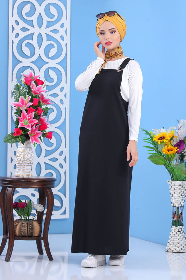 Salopet Siyah Siyah - 7457