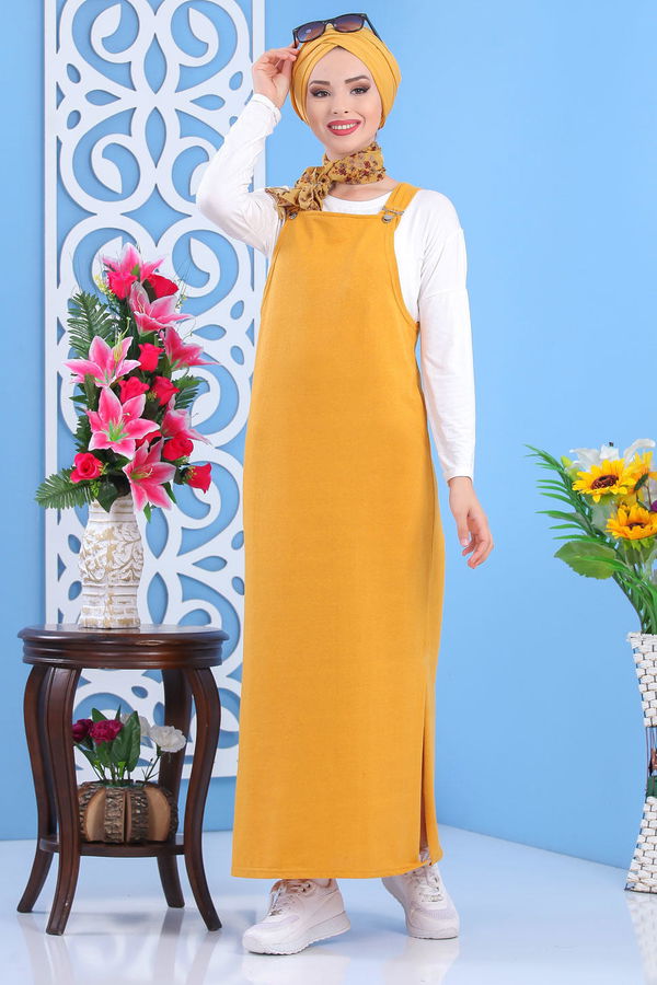 Salopet Siyah Sarı - 7457