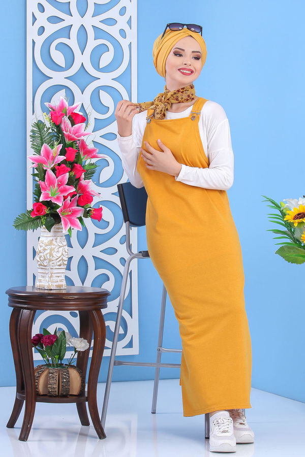 Salopet Siyah Sarı - 7457