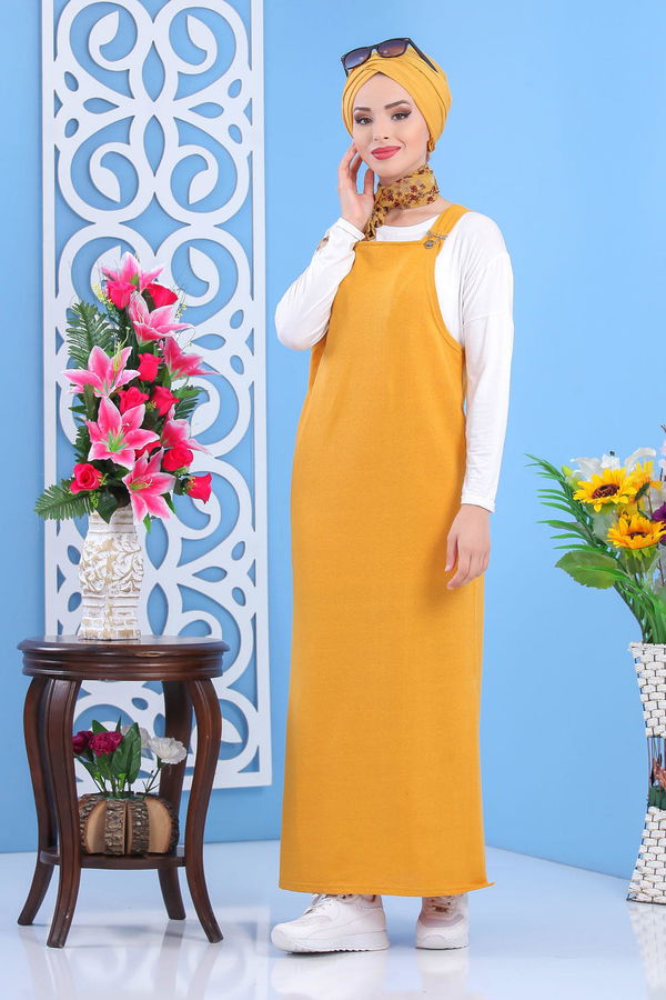 Salopet Siyah Sarı - 7457