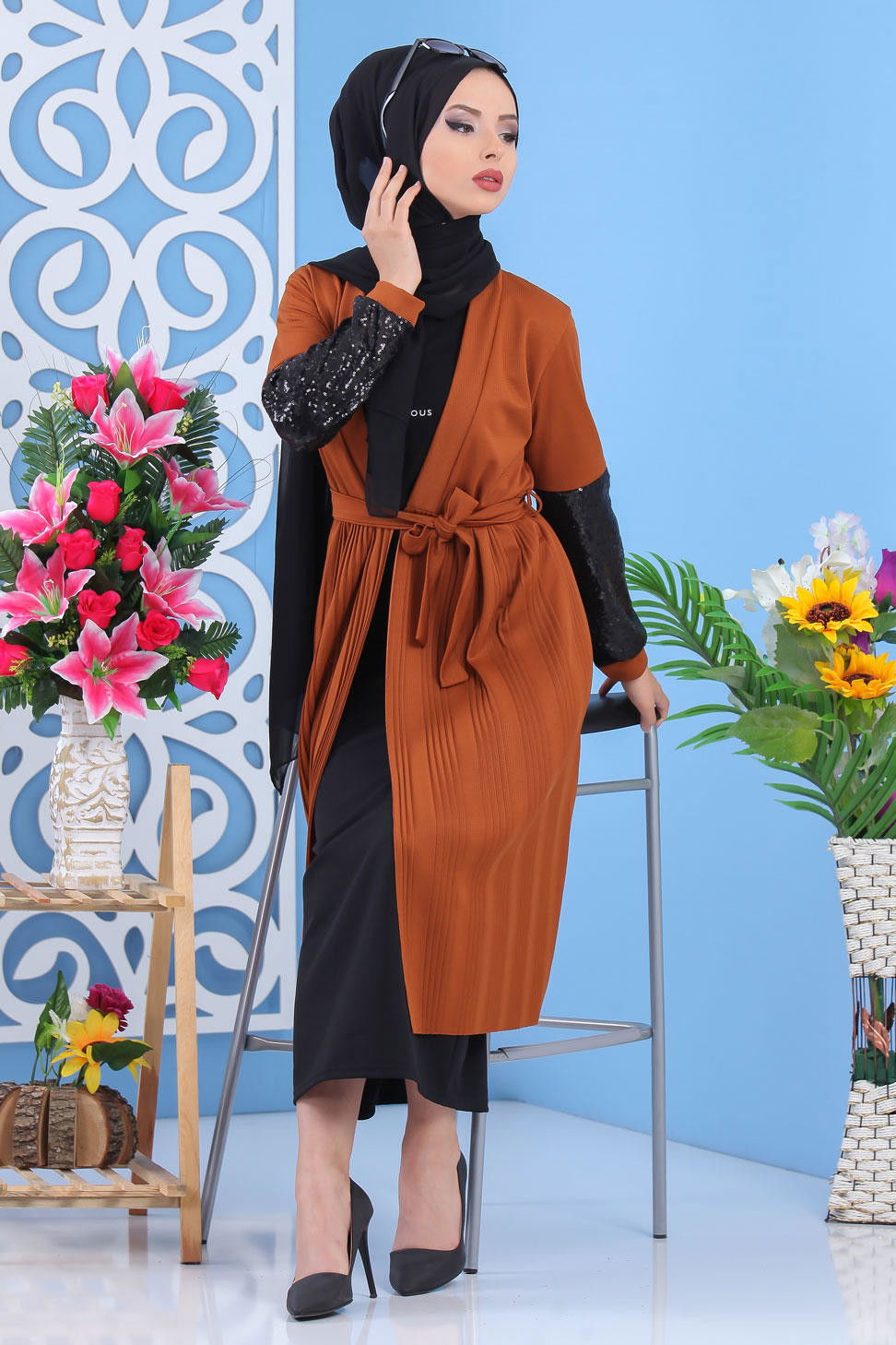 Pullu Hırka Taba Taba - 7463